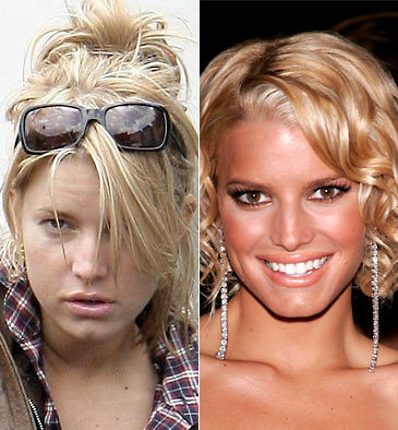 Celebs Before And After Makeup. And these messages lead to